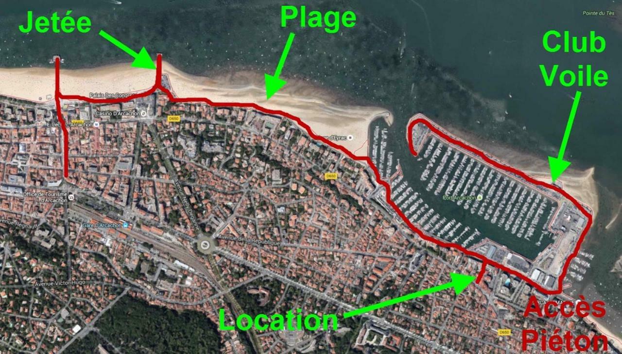 Les Pieds Dans L'Eau Apartment Arcachon Bagian luar foto